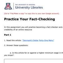 Practice your fact-checking